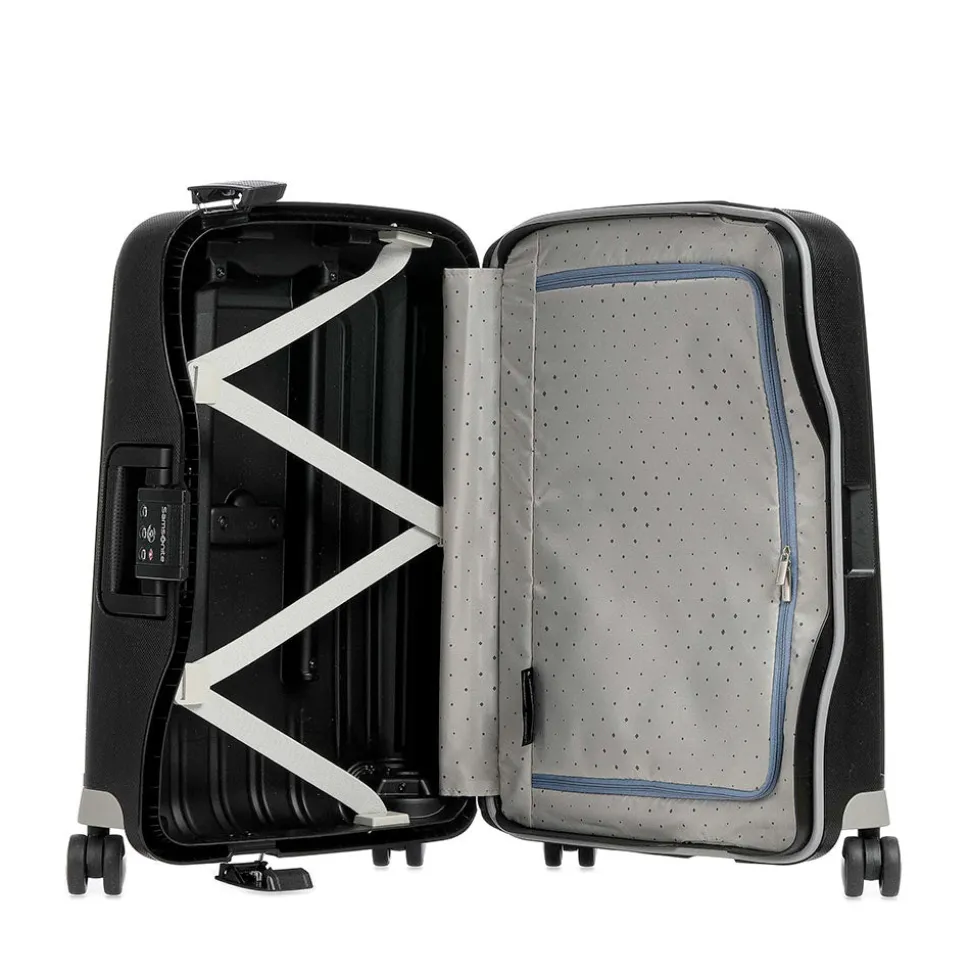 Trolley Cabina Rigido 4 Ruote SAMSONITE linea S'Cure Nero