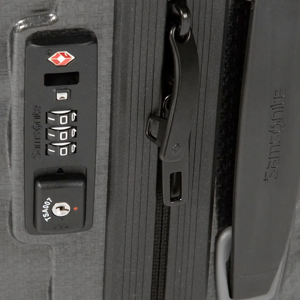 Trolley Cabina Rigido 4 Ruote SAMSONITE linea Lite-Shock Nero