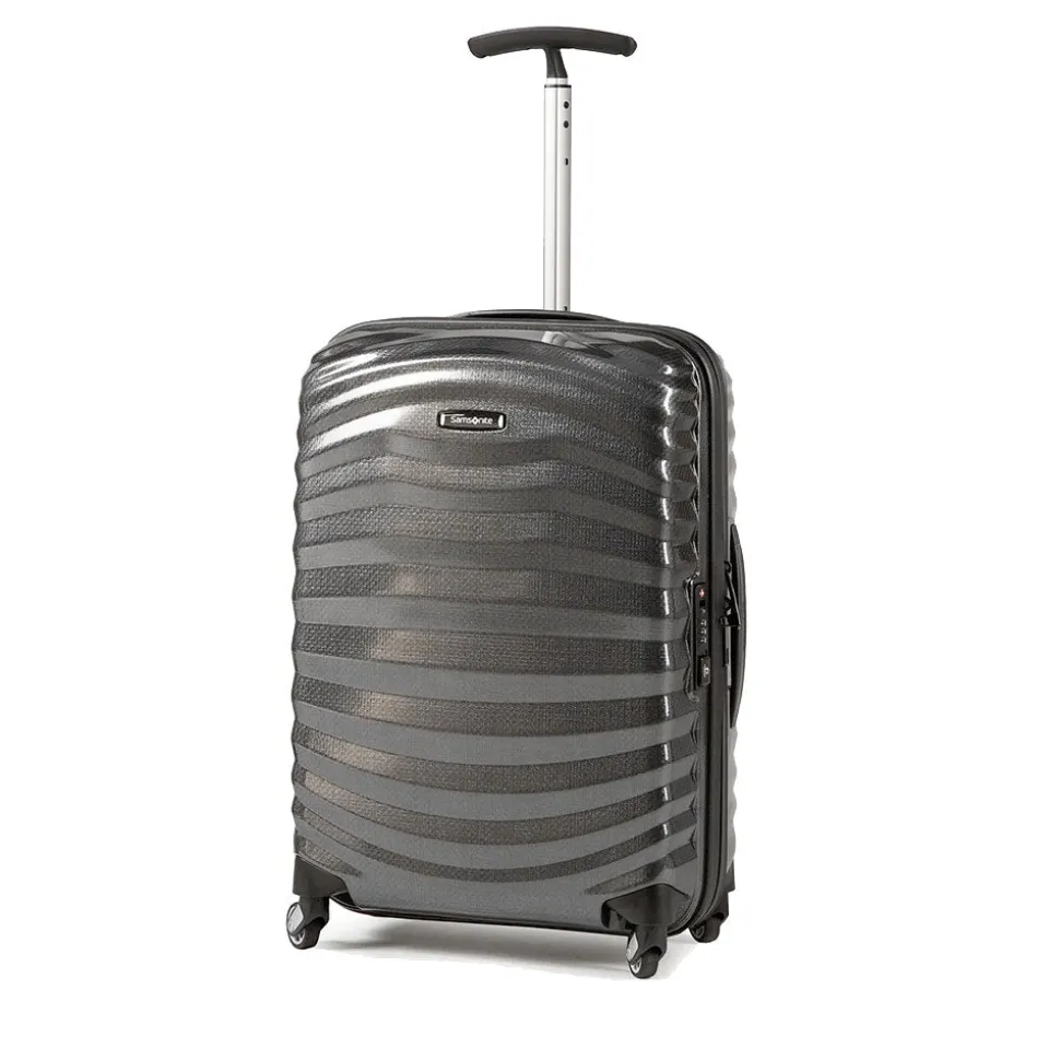 Trolley Cabina Rigido 4 Ruote SAMSONITE linea Lite-Shock Nero