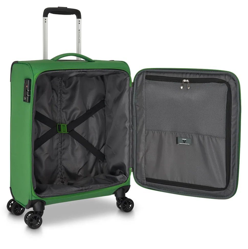 Trolley Cabina Semirigido 4 Ruote RONCATO Linea Lite Soft colore Verde Brillante