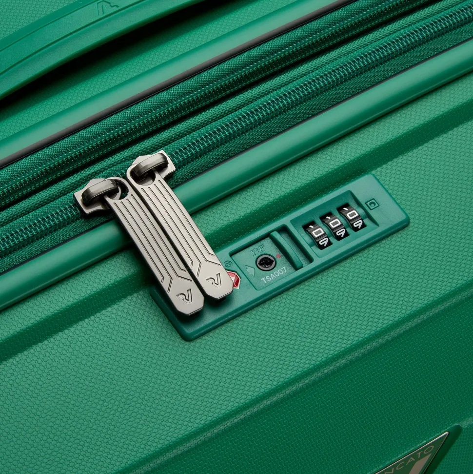 Trolley Rigido Medio Espandibile 4 Ruote RONCATO Linea B-Flying colore Verde Brillante