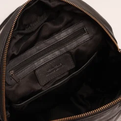 Zaino Donna GIANNI CONTI in Pelle Liscia Nera