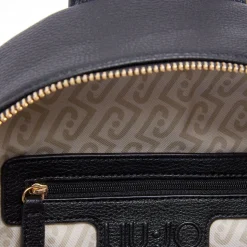 Zaino Donna LIU JO Better stampa Bottalata Nera con Charm