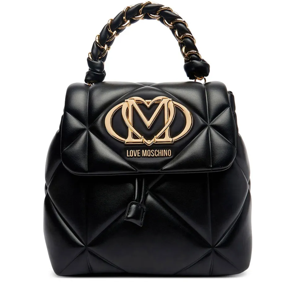 Zaino Donna LOVE MOSCHINO linea Embossed Trapuntata Nera