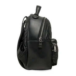 Zaino Donna LOVE MOSCHINO linea Quilted Trapuntato Nero e Nikel