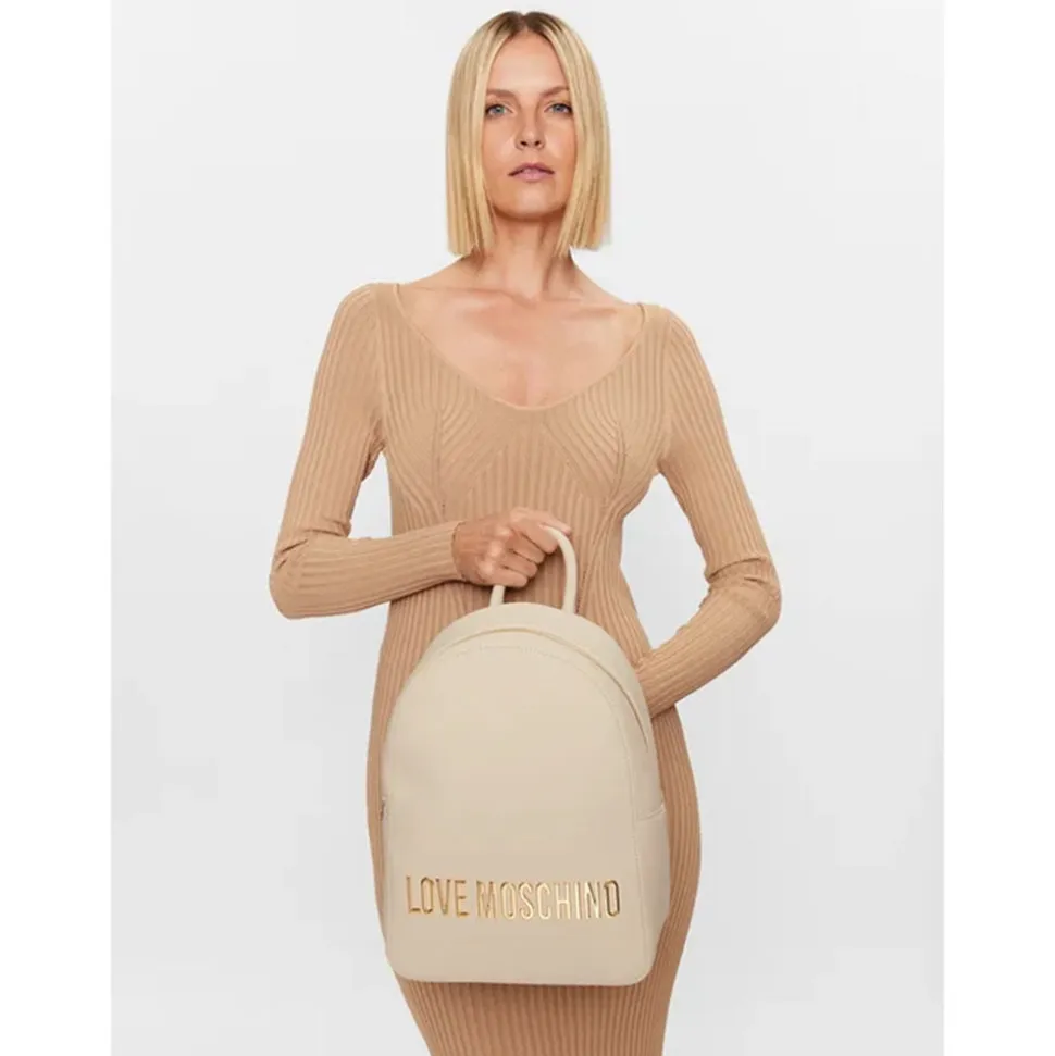Zaino Donna LOVE MOSCHINO linea Bold Bag color Avorio