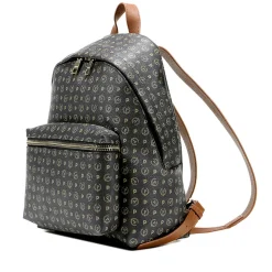 Zaino Donna POLLINI linea Heritage Logo Classic Nero e Marrone