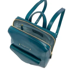Zaino Donna THE BRIDGE linea Frida in Pelle Blu Pavone