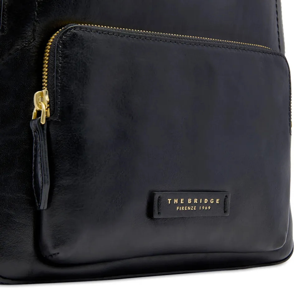 Zaino Donna THE BRIDGE linea Larissa in Pelle Nera