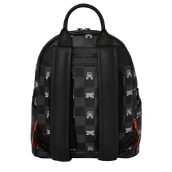 Zaino Small SPRAYGROUND stampa Gray Peeking Character Check Savage