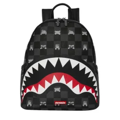 Zaino Small SPRAYGROUND stampa Gray Peeking Character Check Savage