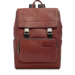 Zaino Uomo con Pattina THE BRIDGE linea Ludovico in Pelle Marrone