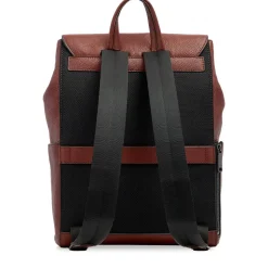 Zaino Uomo con Pattina THE BRIDGE linea Ludovico in Pelle Marrone