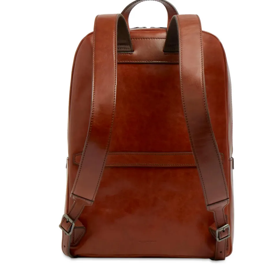 Zaino Uomo THE BRIDGE linea Galileo in Pelle Marrone